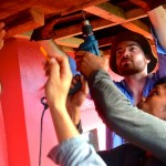 All Hands Volunteers put up ceilings on a hospital in the aftermath of Typhoon Haiyan / Project Leyte: Typhoon Haiyan Response