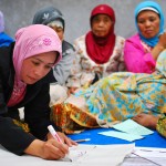 Indonesian women at community meeting to discuss village reconstruction. Yogyakarta. Photo: Nugroho Nurdikiawan Sunjoyo / Photo ID: NNS-ID013 World Bank